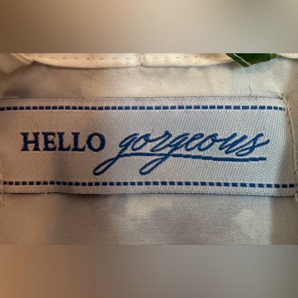 Hello Gorgeous Plus Size‎ blue flower robe - Picture 4 of 4